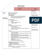 Date Class / Time Content Impact: Daily Lesson Plan