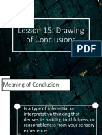 Drawing Conclusions