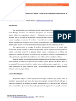 "Entre La Necesidad y La Satisfacción Laboral. El Caso de Los Trabajadores en Las Fuerzas de Segurida