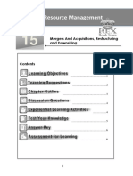 Chapter 15 Mergers and Acquisitions, Restructuring and Downsizing