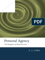 E. J. Lowe-Personal Agency - The Metaphysics of Mind and Action-Oxford University Press (2008) PDF