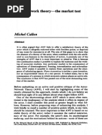 Actor-Network Theory-The Market Test: Michel Callon