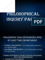 Philosophical Inquiry Part 1