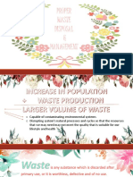 English For Academic and Professional Purposes: Proper Waste Disposal & Management