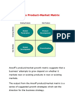 Ansoff's Matrix