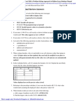 Succeeding in Business With Microsoft Excel 2010 A Problem Solving Approach 1st Edition Gross Solutions Manual