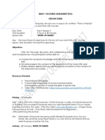 Multi - Factored Assessment Tool Session Guide: 7EE&t 62s