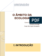 Aula-O Âmbito Da Ecologia