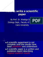 How To Write A Scientific Paper