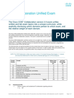 CCIE Collaboration Unified Exam Topics v2.0