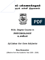 MSC Psychology