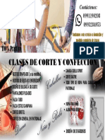 Anuncio de Clases de Corte y Confeccion