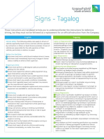 Traffic Signs Layout Tagalog