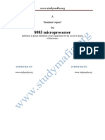 Ece 8085 Microprocessor PDF Report