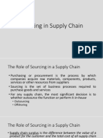 Supply Chain Sourcing