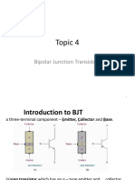 Topic 4: Bipolar Junction Transistors