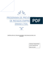 Programa de Prevencion de Riesgos Dimax