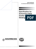 Specification For Automotive Weld Quality-Arc Welding of Steel