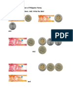 Addition and Subtraction of Philippine Money Fill in The Missing Numbers. Add. Write The Label