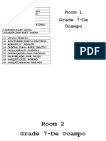 Room 1 Grade 7-De Ocampo