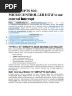 Interrupts 8051 Microcontroller How To Use External Interrupt