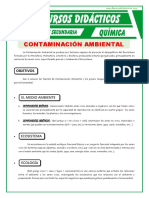 Contaminacion Ambiental para Tercero de Secundaria PDF