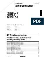 PC350-8 Troubleshooting by Failure Code