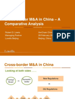 Cross-Border M&A in China - A Comparative Analysis