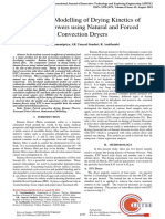 Numerical Modelling of Drying Kinetics of Banana Flower Using Natural and Forced Convection Dryers