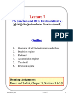 Outline: PN Junction and MOS Electrostatics (IV)