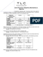 Grammar - Possessive Pronouns: Subjective (Nominative) & Objective