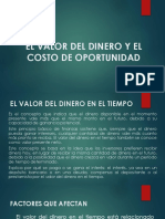 El Valor Del Dinero y El Costo de Oportunidad Upla 2019