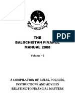 The Balochistan Finance Manual 2008 Vol-I PDF