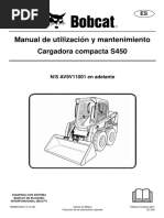 Manual Minicargadora Bobcat S450 PDF