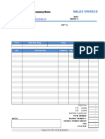 Advance Payment Invoicing Format