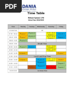 Time Table SMP Revised