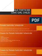 Female Foeticide (Save Girl Child)