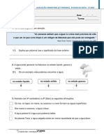 Avaliação 2º Periodo - Areal - Estudo Do Meio - 4º Ano