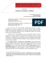 RESENHA - O Ensino de Geografia e Cotidiano - Silvana Lúcia Da Silva Lima