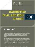 Badminton: Dual and Individual Sports