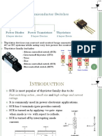 Power Semiconductor Switches: Power Diodes Power Transistors Thyristors