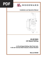 Installation and Operation Manual: Ug-8D Mas Ma Speed Setting