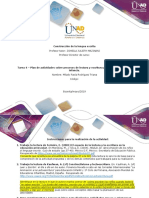 Formato Tarea 4 - Diseñar Un Plan de Actividades Sobre Procesos de Escritura para Niños de Primera Infancia