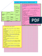 Past Simple Mixed Regular Irregular Verbs
