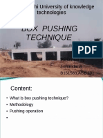 Rajiv Gandhi University of Knowledge Technologies: Box Pushing Technique