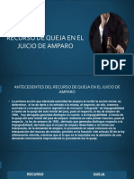 Recurso de Queja en El Juicio de Amparo