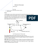 Calibration of Thermocouple