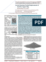 Strength of Concrete Structure Partial Replacement of Sand by Copper Slag