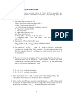 Calculation of Orifice Plate Hole Diameter