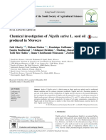 Chemical Investigation of Nigella Sativa L. Seed Oil Produced in Morocco